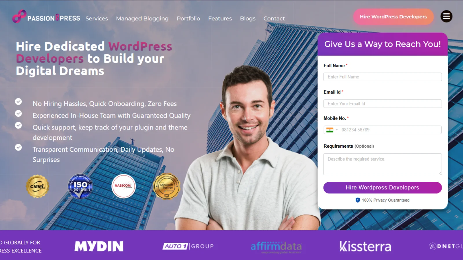 passion8press-landing-page-development