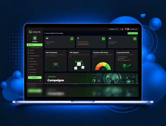 Creators Ville product interface